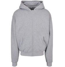 Ultra gruba nieszczotkowana bluza z kapturem na zamek (rozmiary: 3XL, 4XL, 5XL)