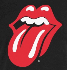 T-shirt Merch z grafiką: język Rolling Stones