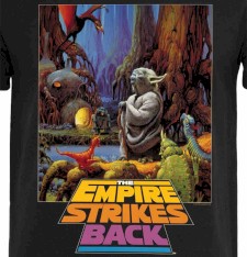 Klasyczny T-shirt z grafiką: plakat Gwiezdne Wojny Yoda