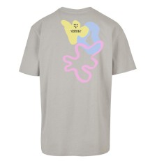Bardzo gruby T-shirt Oversize z grafiką: pastelowa abstrakcja