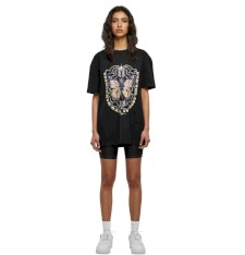 Damski za duży T-shirt 'mojego chłopaka' z grafiką: ciesz się nowym