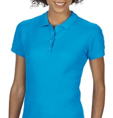 SOFTSTYLE® LADIES DOUBLE PIQUE POLO 64800L 820
