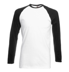 Męski T-shirt bejsbolowy Valueweight z długimi rękawami