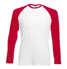Męski T-shirt bejsbolowy Valueweight z długimi rękawami