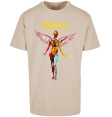 Bardzo gruby T-shirt Oversize z grafiką: In Utero Nirvana