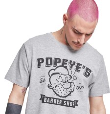 T-shirt z grafiką: Popeye Barber Shop