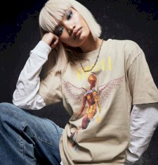 Bardzo gruby T-shirt Oversize z grafiką: In Utero Nirvana