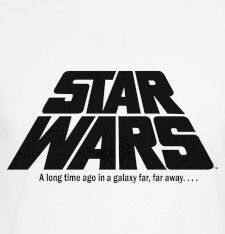 Gruby T-shirt z logotypem Star Wars™