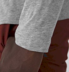 Organiczny męski T-shirt Inspire z długimi rękawami