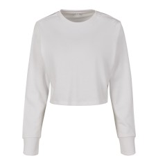 LADIES TERRY CROPPED CREW BY131 872