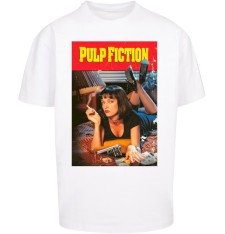 Bardzo gruby T-shirt Oversize z grafiką: plakat Pulp Fiction