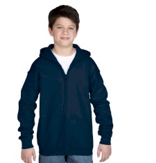 CLASSIC FIT YOUTH FULL ZIP HOODED SWEATSHIRT 18600B 374