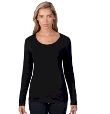 WOMEN'S SHEER LONG SLEEVE SCOOP TEE 399 192