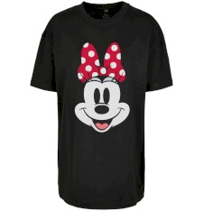 Damski T-shirt oversize z grafiką: uśmiech Minnie