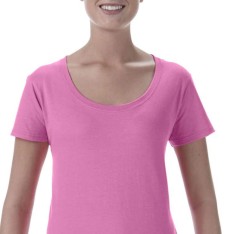 SOFTSTYLE® LADIES' DEEP SCOOP T-SHIRT 64550L B01