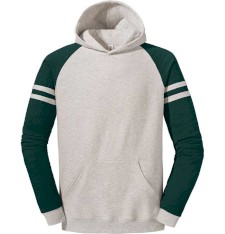 Bluza NuBlend® Varsity bejsbolowa z kapturem unisex