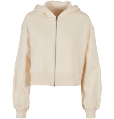 Rozpinana damska bluza crop z kapturem Oversize