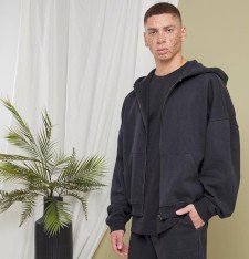Rozpinana ultra gruba bluza męska z kapturem 90's