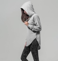 Damska lekka bluza z kapturem Oversize
