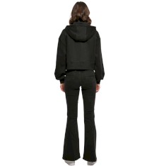 Rozpinana damska bluza crop z kapturem Oversize