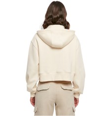 Rozpinana damska bluza crop z kapturem Oversize
