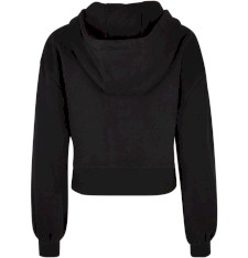 Rozpinana damska bluza crop z kapturem Oversize