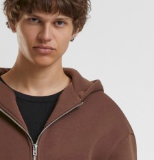 Miękka rozpinana bluza męska z kapturem Fluffy