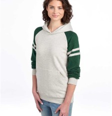 Bluza NuBlend® Varsity bejsbolowa z kapturem unisex