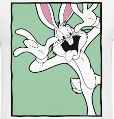 Lekki T-shirt z grafiką: Zwariowane melodie Królik Bugs