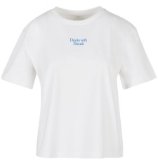 Damski T-shirt z grafiką: drinki z przyjaciółmi