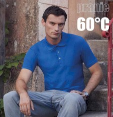 Dopasowane męskie polo - pranie 60°C