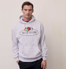 VINTAGE HOODED SWEAT CLASSIC LARGE LOGO PRINT 012208A 982