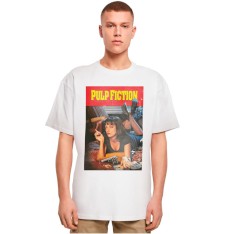 Bardzo gruby T-shirt Oversize z grafiką: plakat Pulp Fiction Bardzo gruby T-shirt Oversize z grafiką: plakat Pulp Fiction