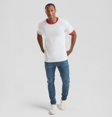 Męski T-shirt ringer Valueweight