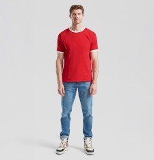 Męski T-shirt ringer Valueweight