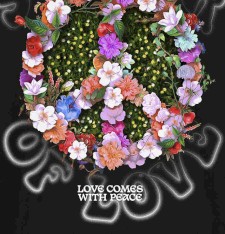 Bardzo gruby T-shirt Oversize z grafiką: lato miłości Bardzo gruby T-shirt Oversize z grafiką: lato miłości