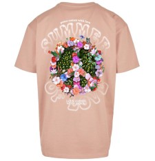 Bardzo gruby T-shirt Oversize z grafiką: lato miłości Bardzo gruby T-shirt Oversize z grafiką: lato miłości