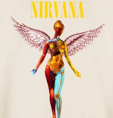 Bardzo gruby T-shirt Oversize z grafiką: In Utero Nirvana Bardzo gruby T-shirt Oversize z grafiką: In Utero Nirvana