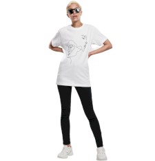 Damski T-shirt z grafiką: 2 twarze 1 linia Damski T-shirt z grafiką: 2 twarze 1 linia
