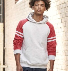 Bluza NuBlend® Varsity bejsbolowa z kapturem unisex Bluza NuBlend® Varsity bejsbolowa z kapturem unisex