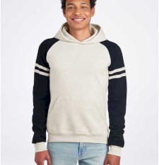 Bluza NuBlend® Varsity bejsbolowa z kapturem unisex Bluza NuBlend® Varsity bejsbolowa z kapturem unisex
