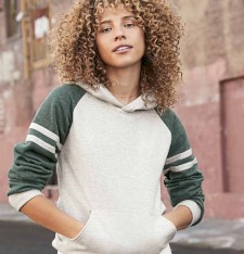 Bluza NuBlend® Varsity bejsbolowa z kapturem unisex Bluza NuBlend® Varsity bejsbolowa z kapturem unisex