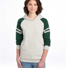 Bluza NuBlend® Varsity bejsbolowa z kapturem unisex Bluza NuBlend® Varsity bejsbolowa z kapturem unisex