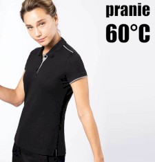 Damskie polo z kontrastowymi żyłkami - pranie 60°C Damskie polo z kontrastowymi żyłkami - pranie 60°C