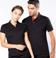 Damskie polo z kontrastowymi żyłkami - pranie 60°C Damskie polo z kontrastowymi żyłkami - pranie 60°C