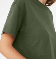 Luźny damski top crop z bawełny Airlume® Luźny damski top crop z bawełny Airlume®