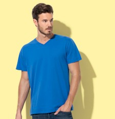 Lekki męski T-shirt Classic-T z dekoltem w serek Lekki męski T-shirt Classic-T z dekoltem w serek