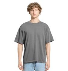 Bardzo gruby T-shirt barwiony pigmentowo unisex