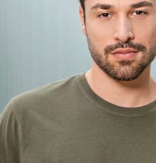 Gruby męski T-shirt organiczny Luxury