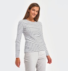 WOMEN´S MARINIÈRE COASTAL LONG SLEEVE TEE AQ071 G71
